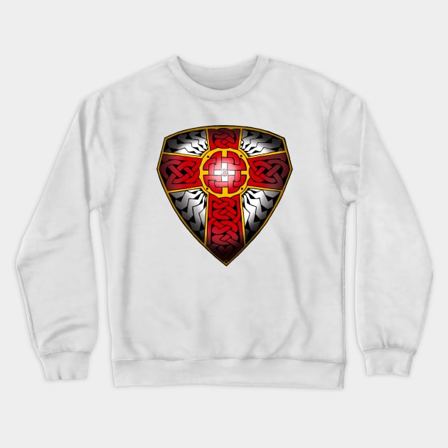 Celtic shield of Saint George. Crewneck Sweatshirt by Indigenous Bert